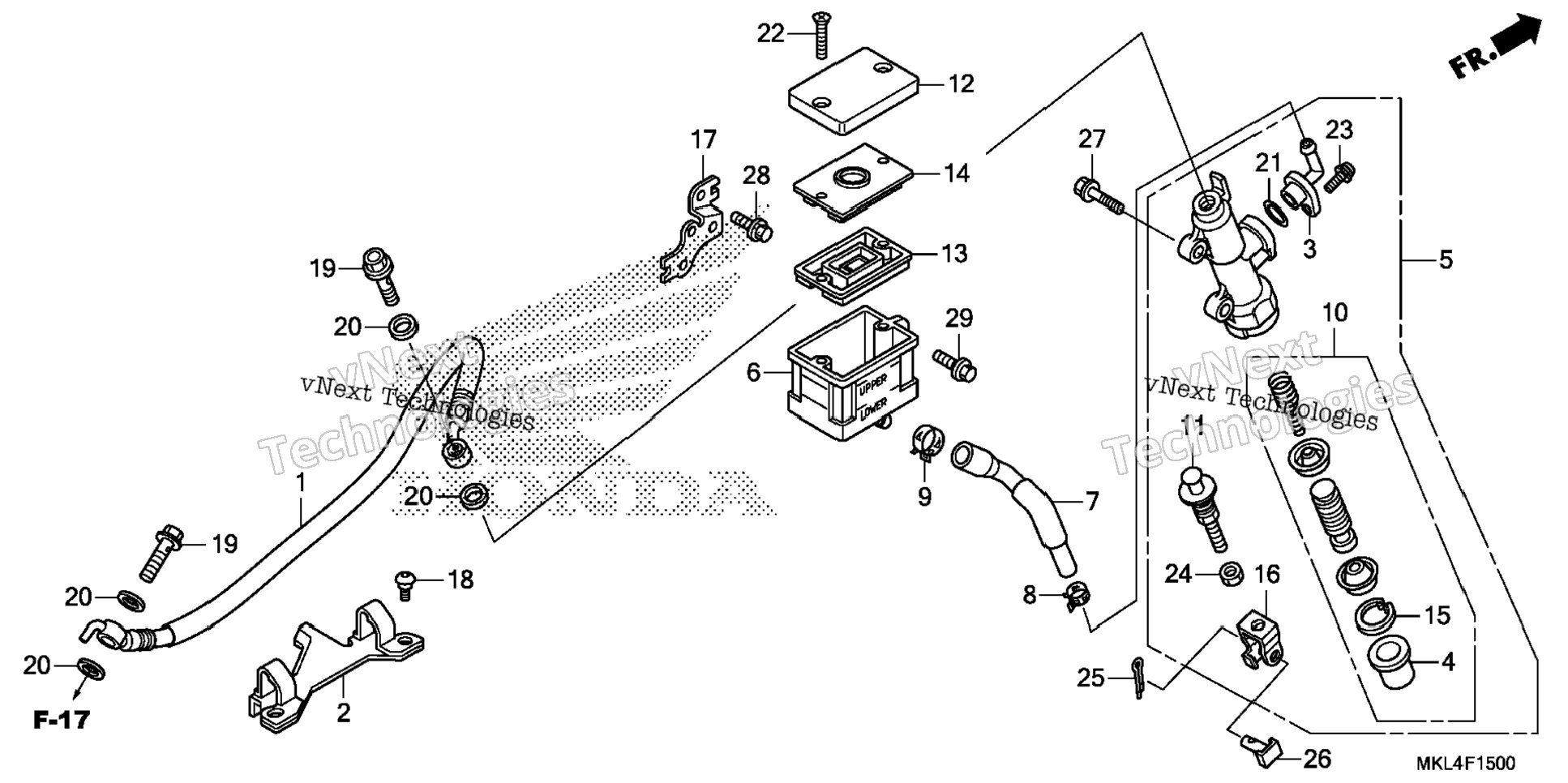 Rear Brake Master Cylinder (1)