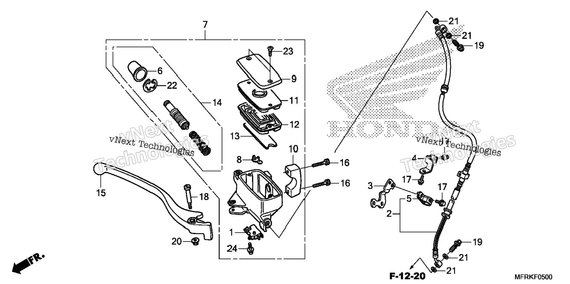 Front Brake Master Cylinder (1)