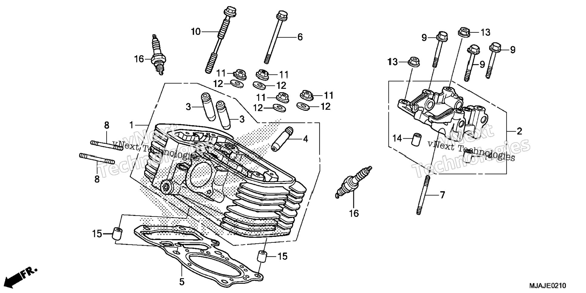 Rear Cylinder Head