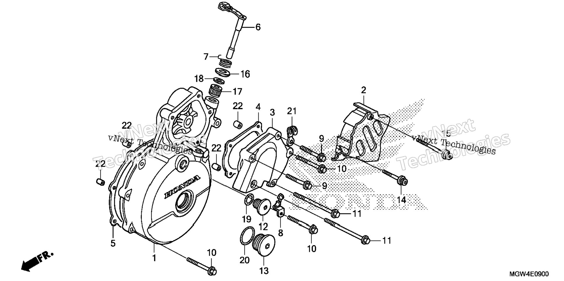 Left Crankcase Cover