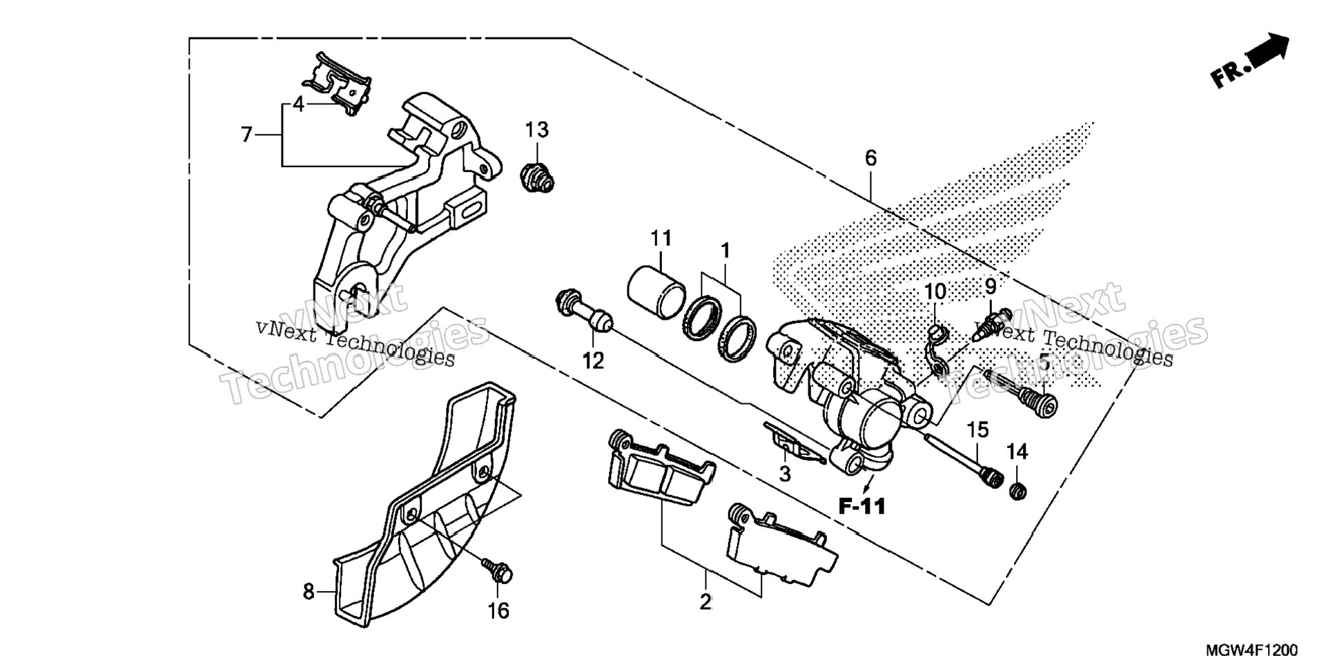 Rear Brake Caliper