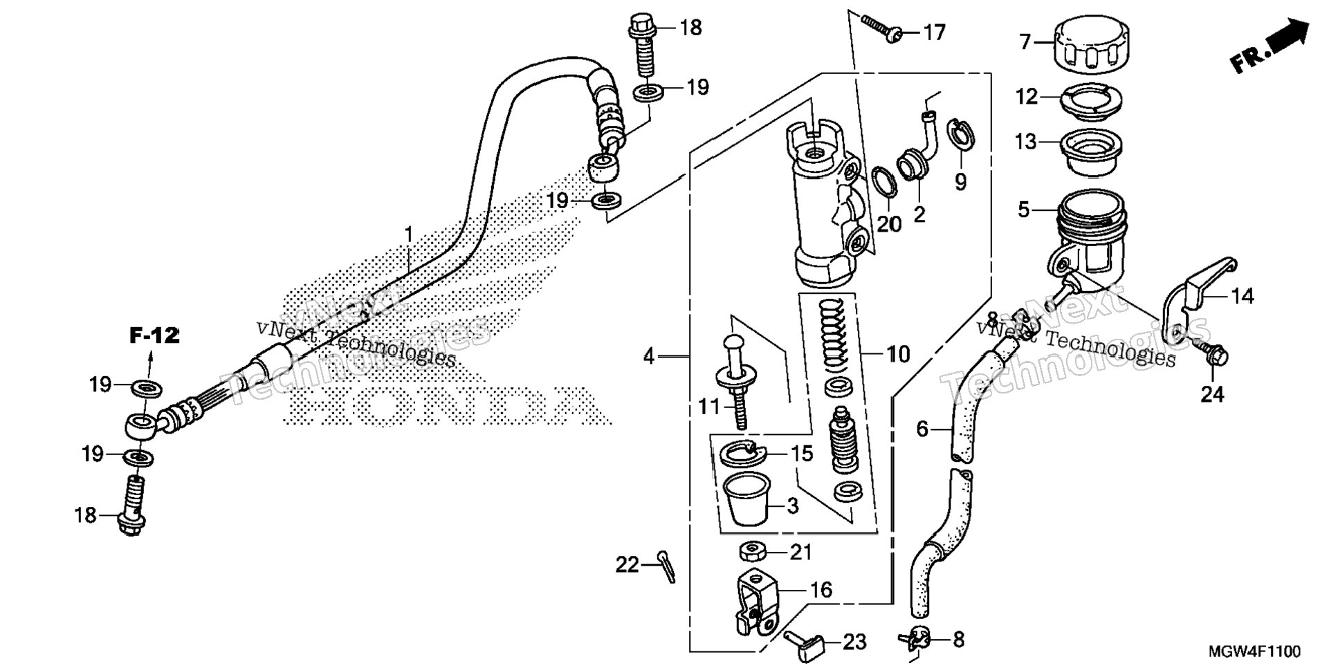 Rear Brake Master Cylinder