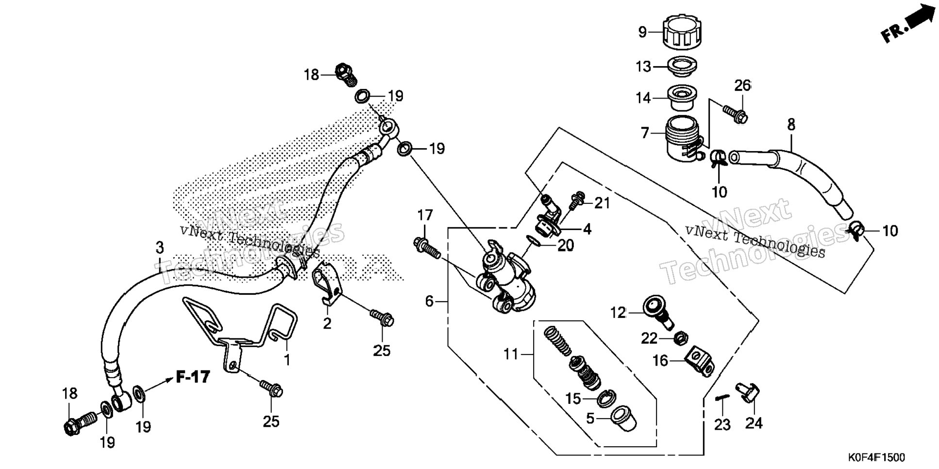 Rear Brake Master Cylinder