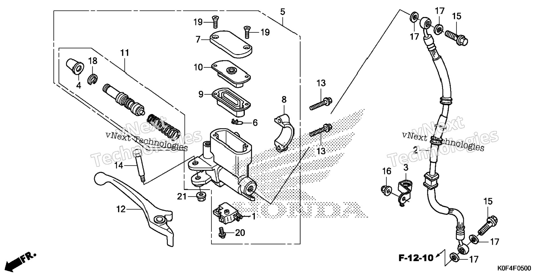 Front Brake Master Cylinder (1)
