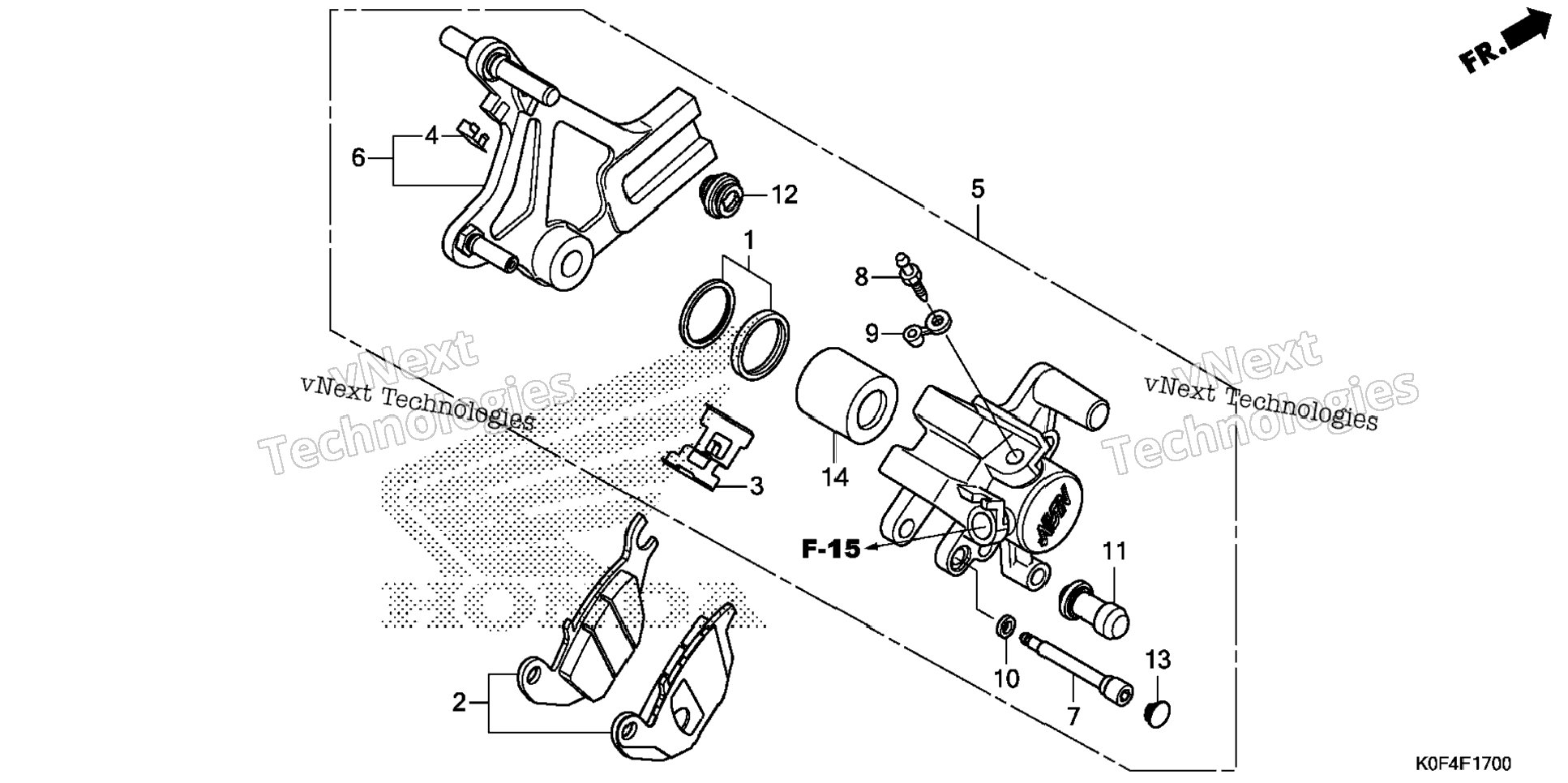 Rear Brake Caliper