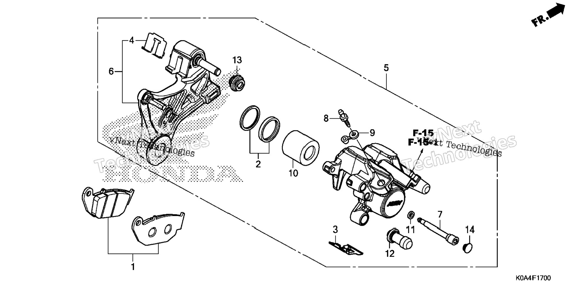 Rear Brake Caliper