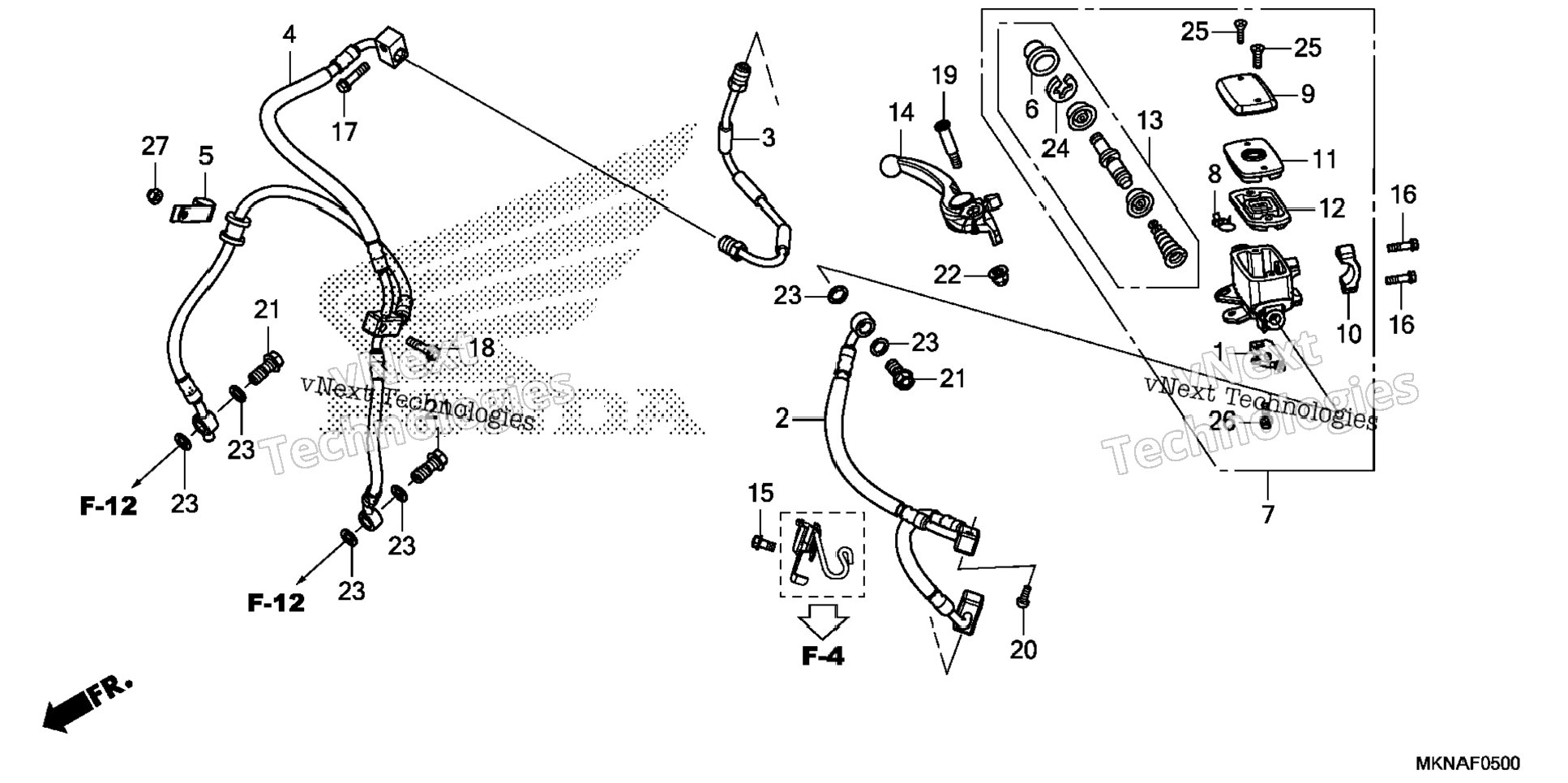 Front Brake Master Cylinder (1)