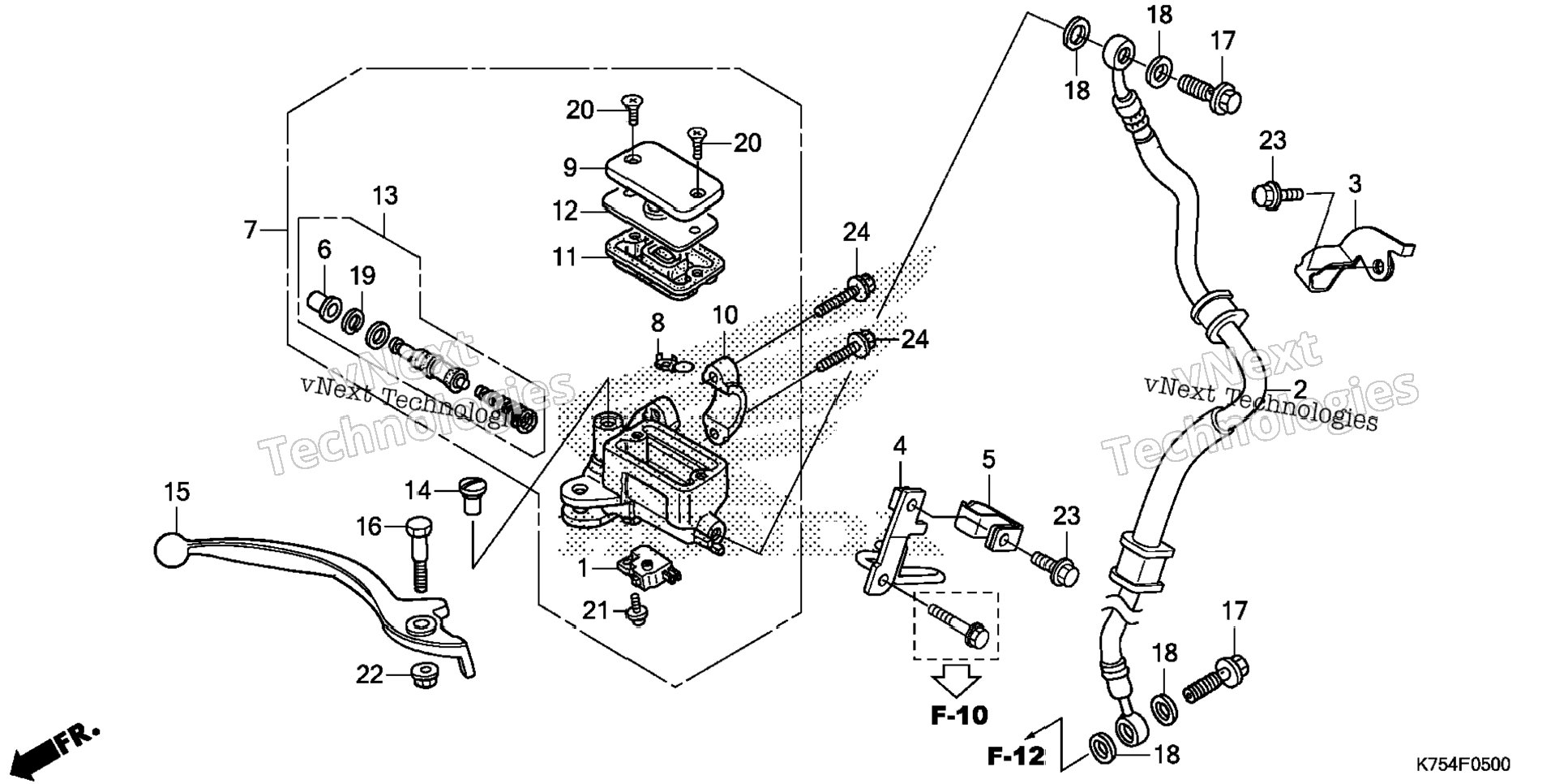 Front Brake Master Cylinder (1)