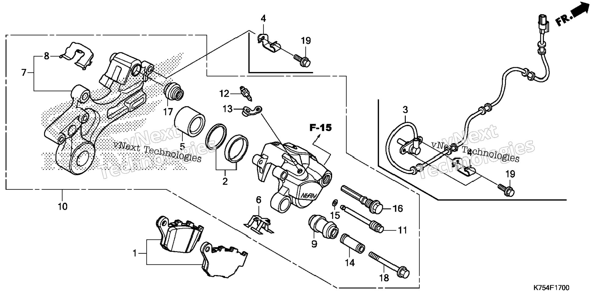 Rear Brake Caliper