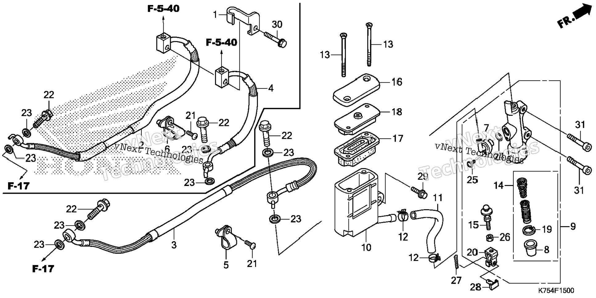 Rear Brake Master Cylinder