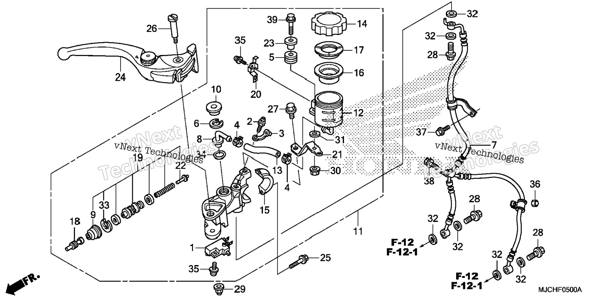Front Brake Master Cylinder (1)