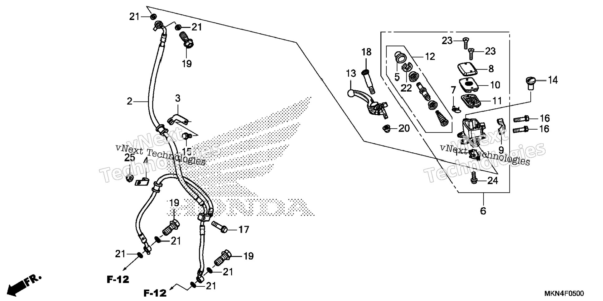 Front Brake Master Cylinder (1)