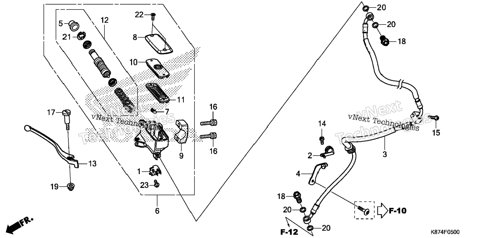 Front Brake Master Cylinder (1)