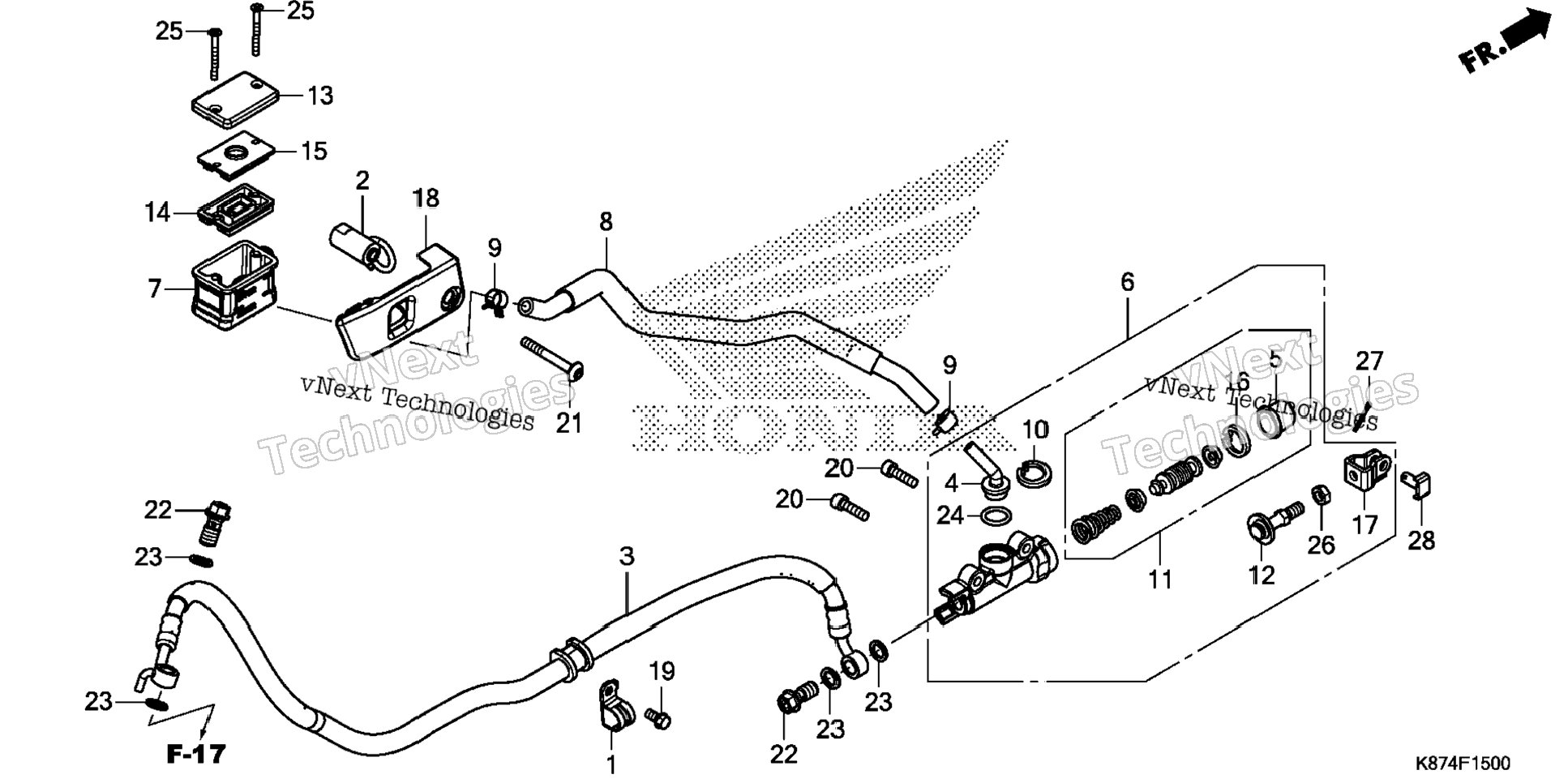 Rear Brake Master Cylinder (1)