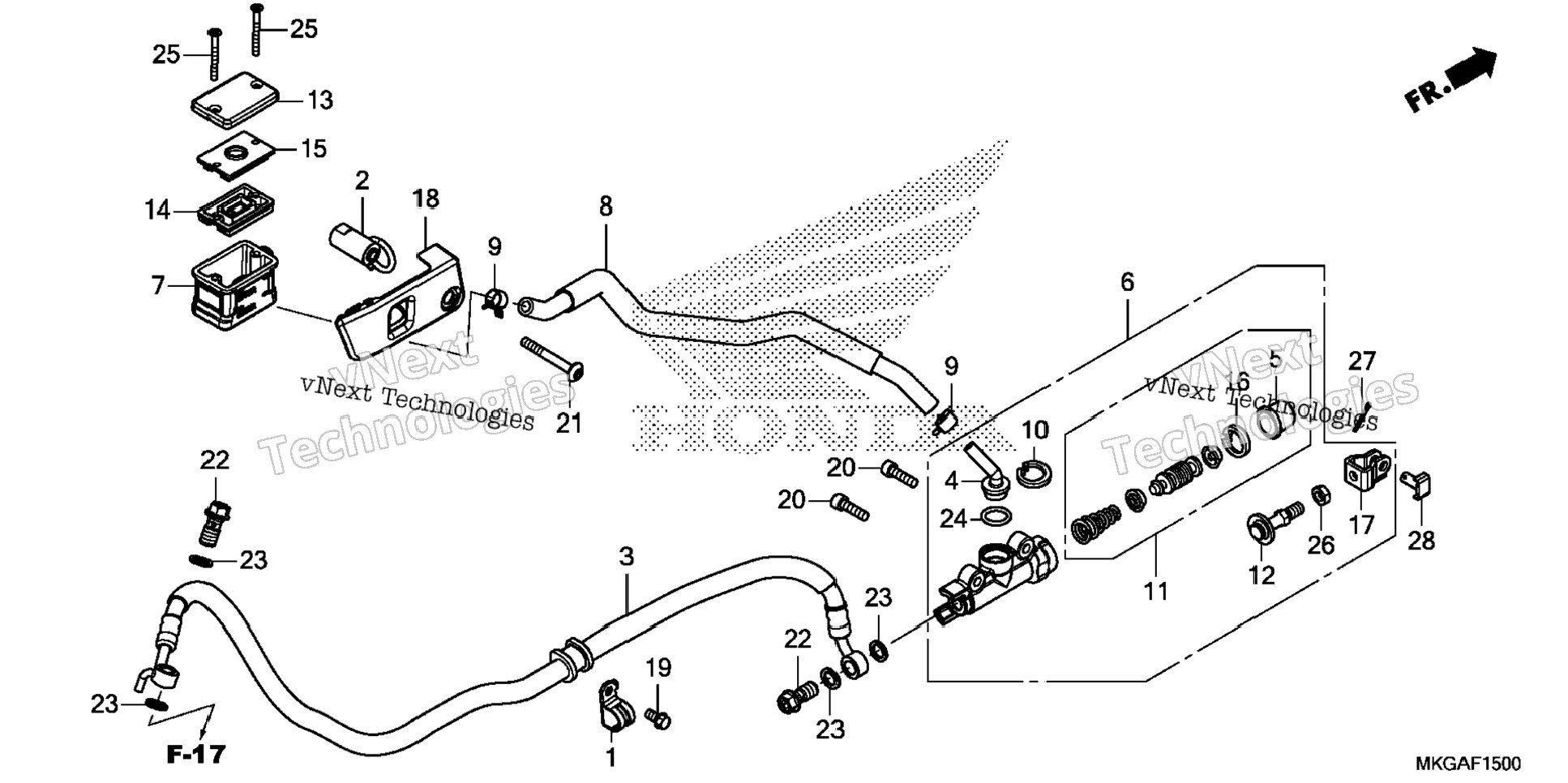 Rear Brake Master Cylinder (1)