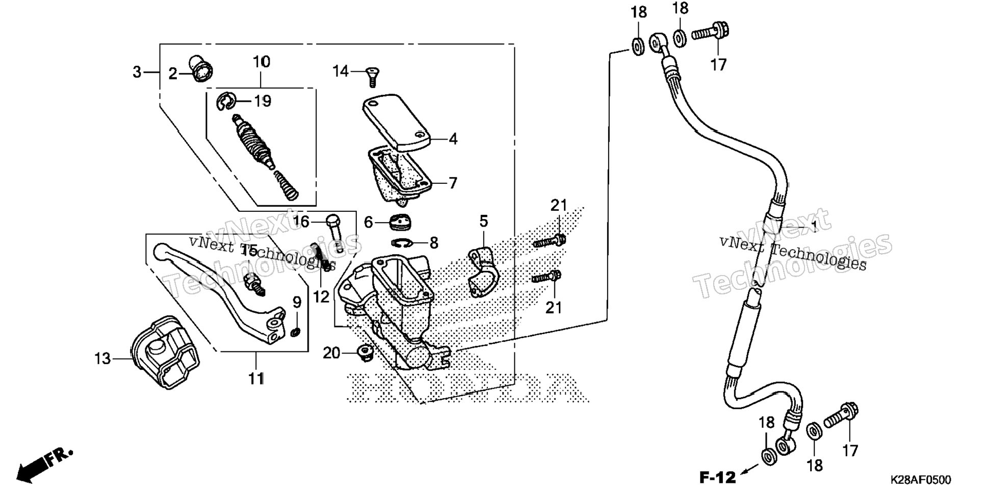 Front Brake Master Cylinder