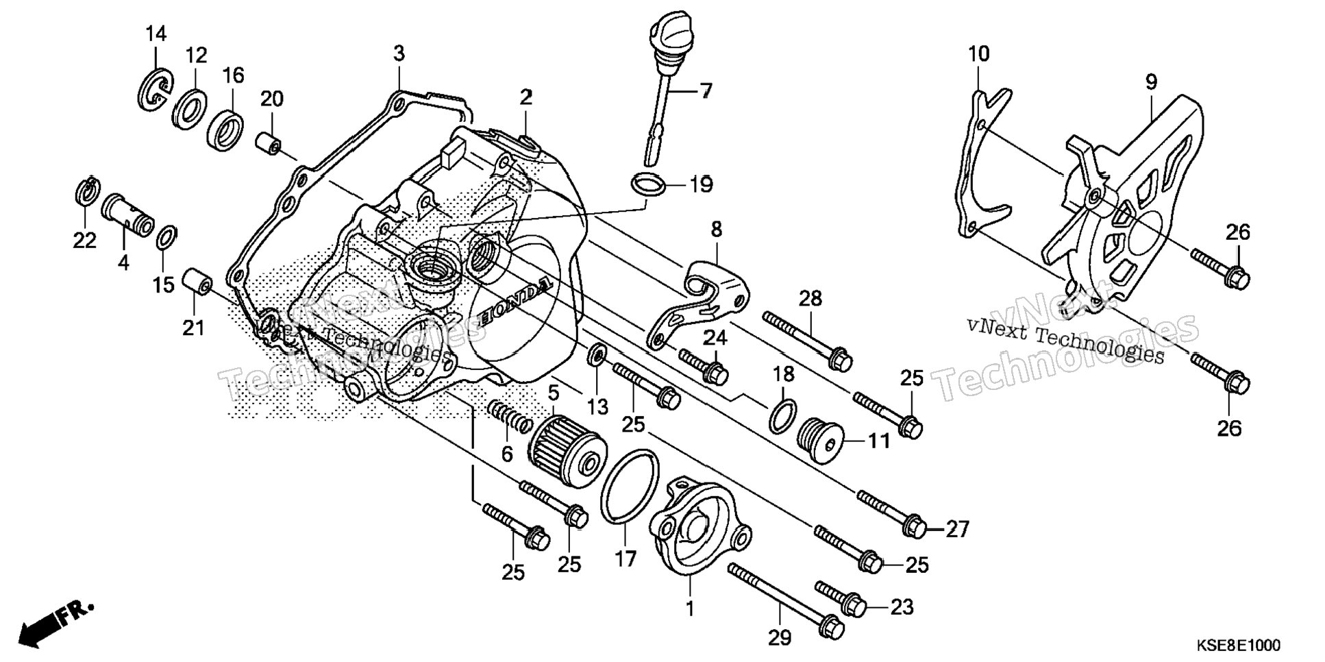 Left Crankcase Cover