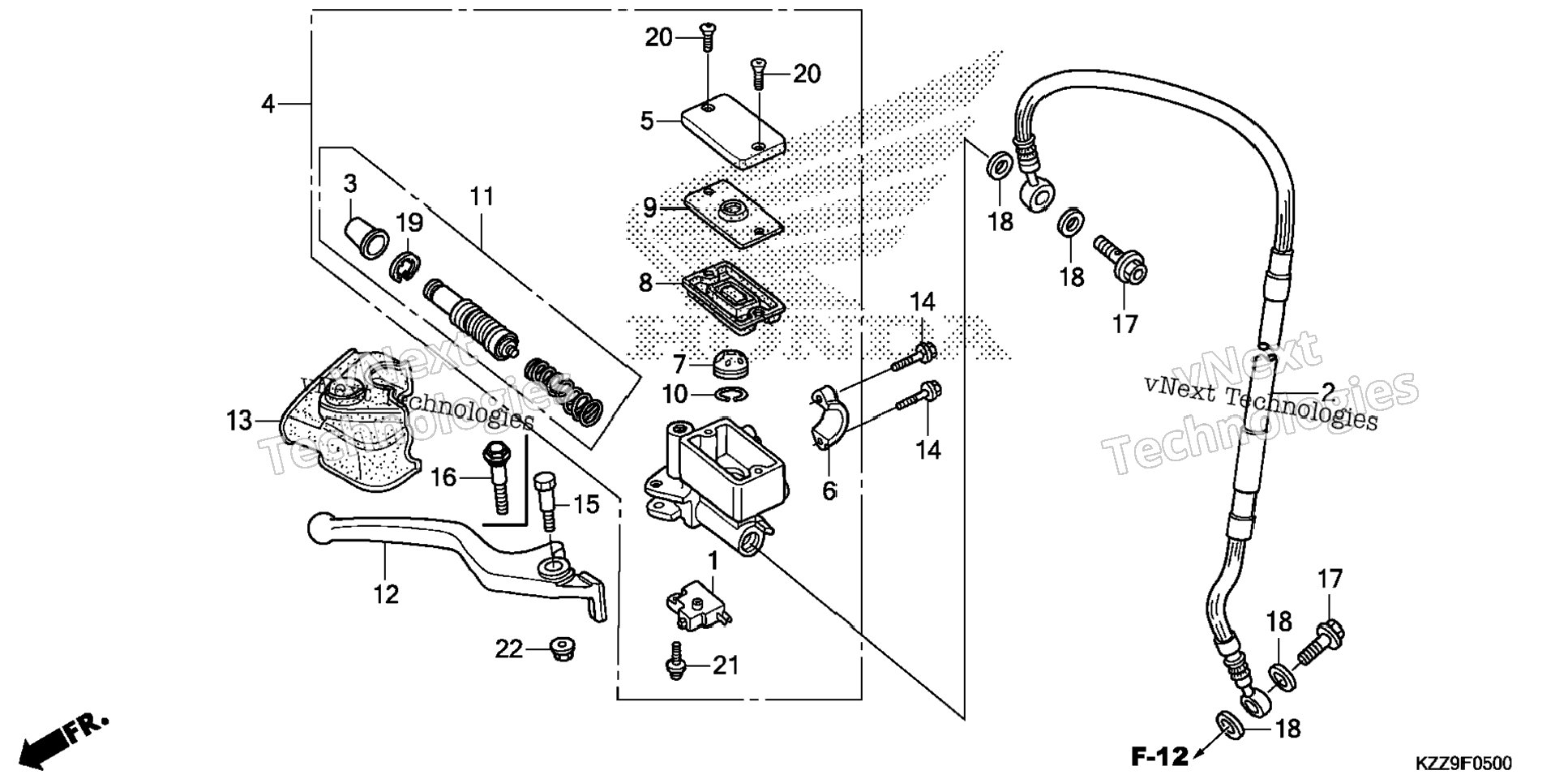 Front Brake Master Cylinder (1)