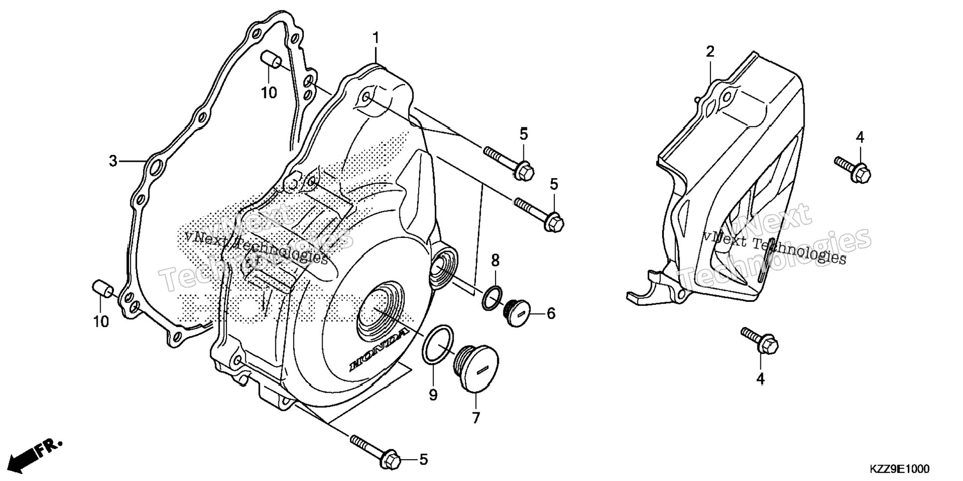 Left Crankcase Cover