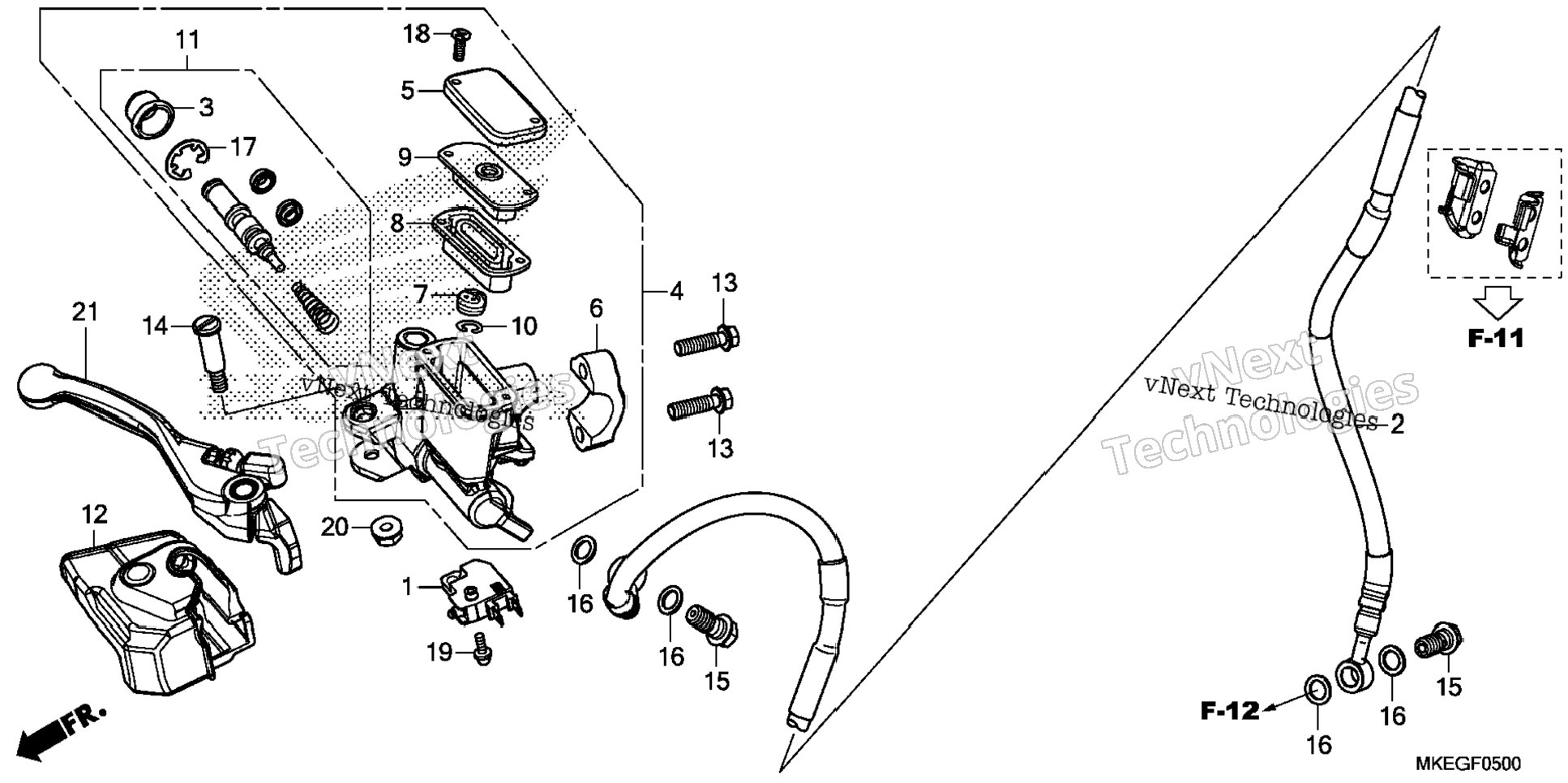 Front Brake Master Cylinder