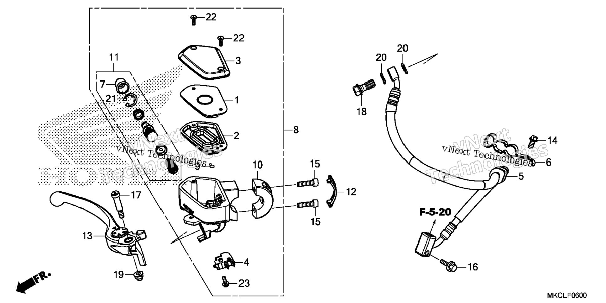 Front Brake Master Cylinder