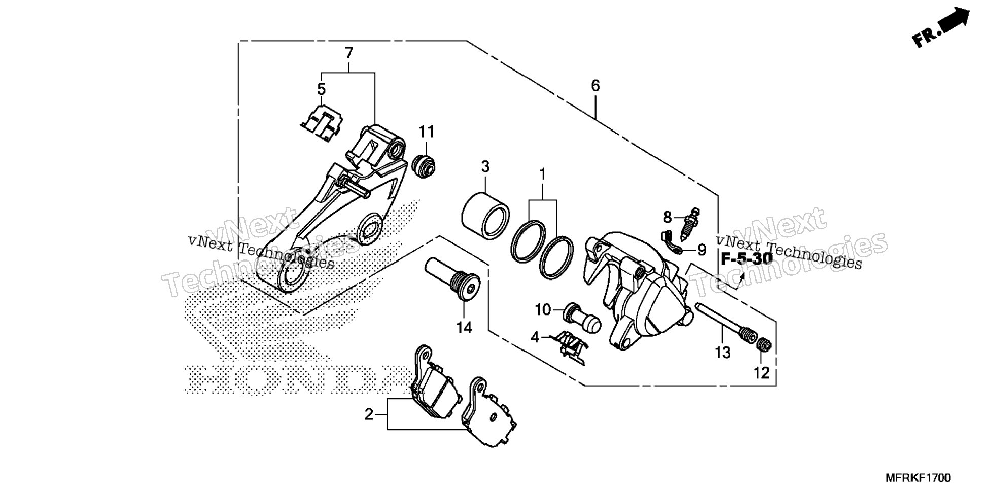 Rear Brake Caliper (1)