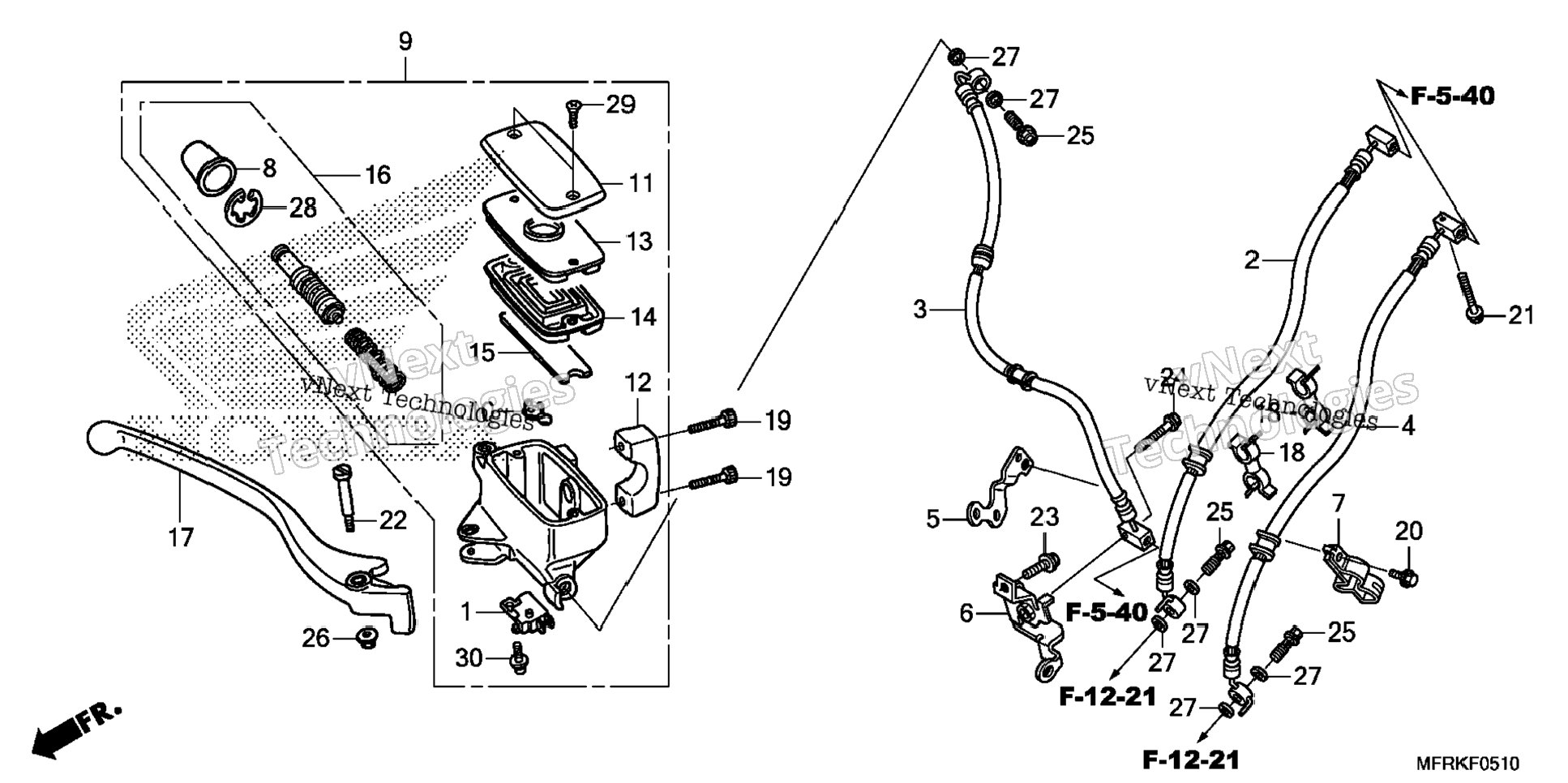 Front Brake Master Cylinder (2)
