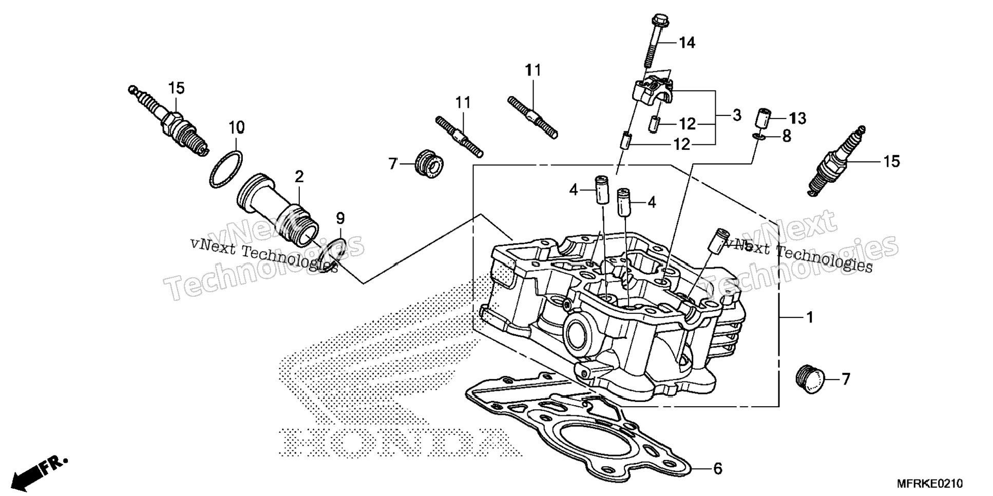 Rear Cylinder Head