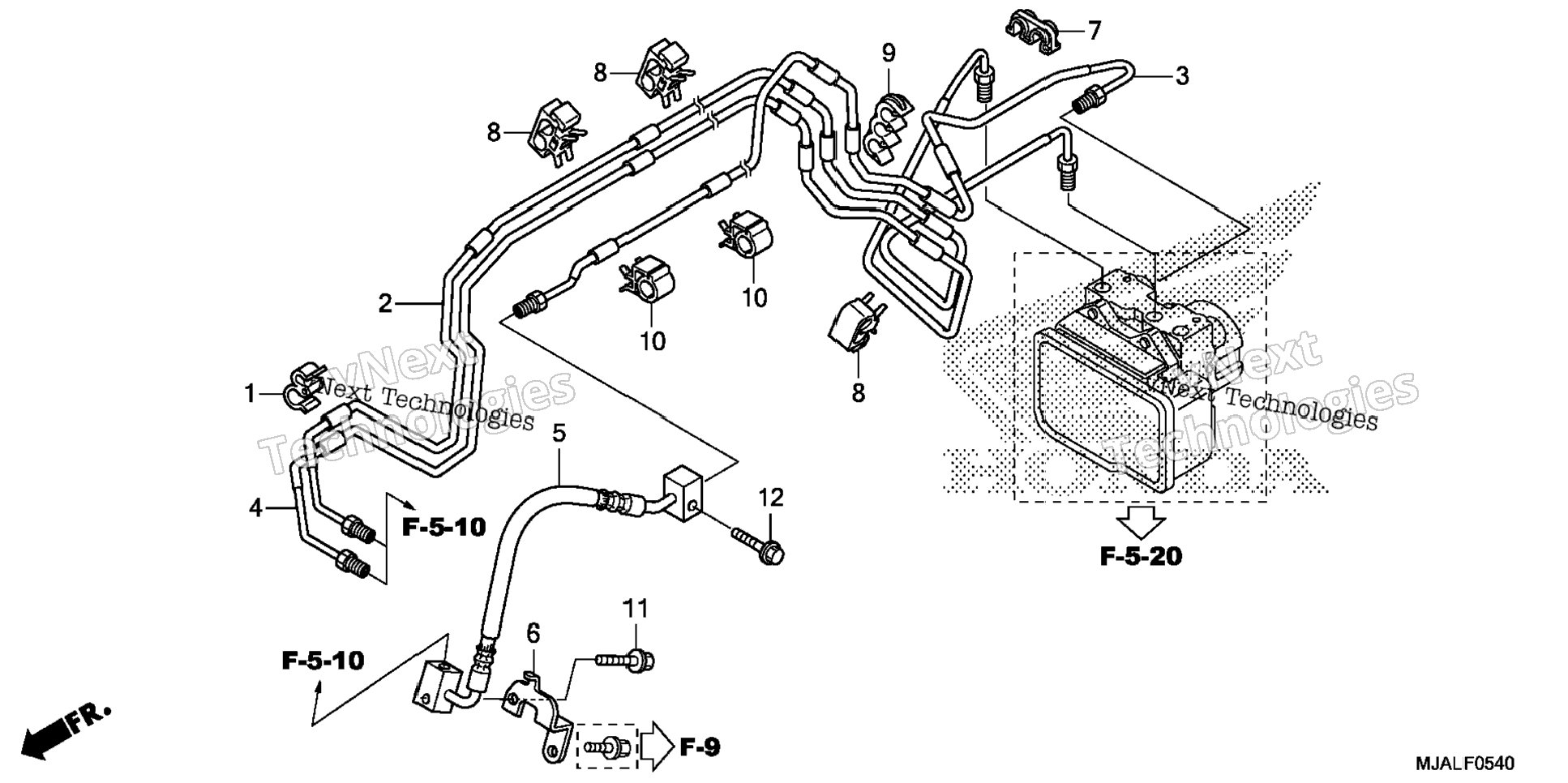 Front Brake Pipe