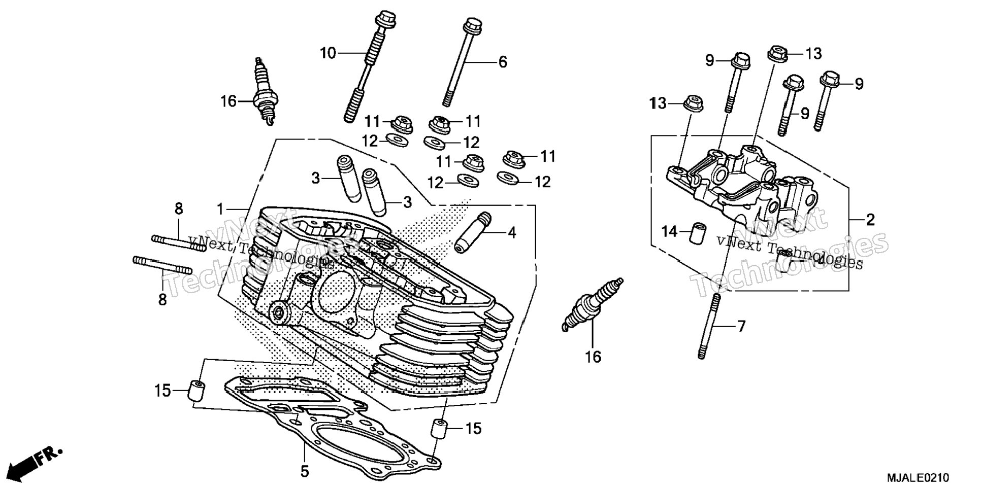 Rear Cylinder Head