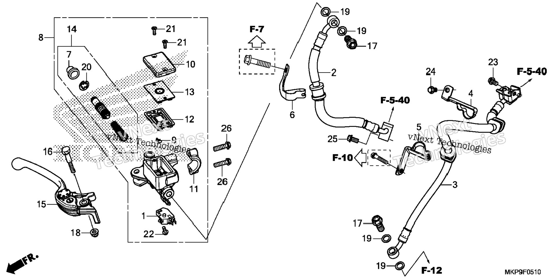 Front Brake Master Cylinder (2)
