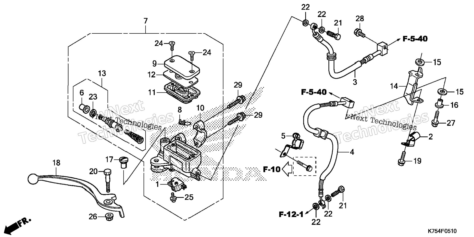 Front Brake Master Cylinder (2)