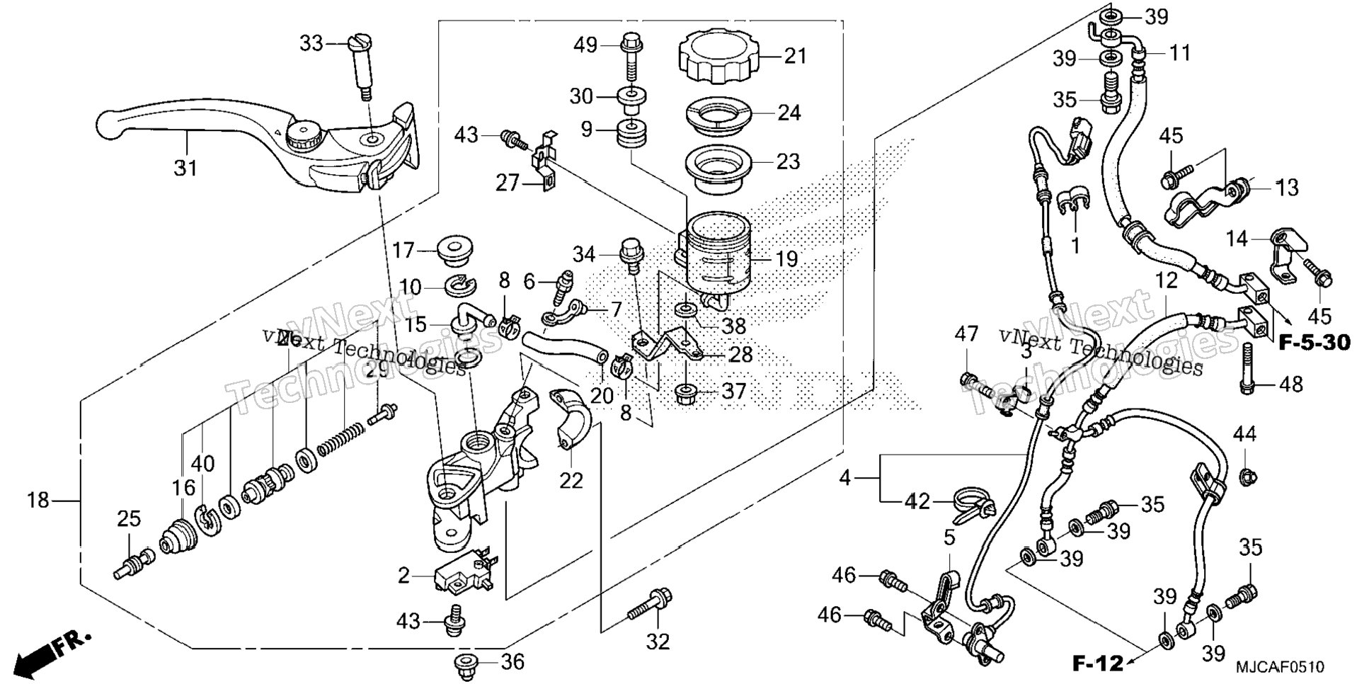 Front Brake Master Cylinder (2)
