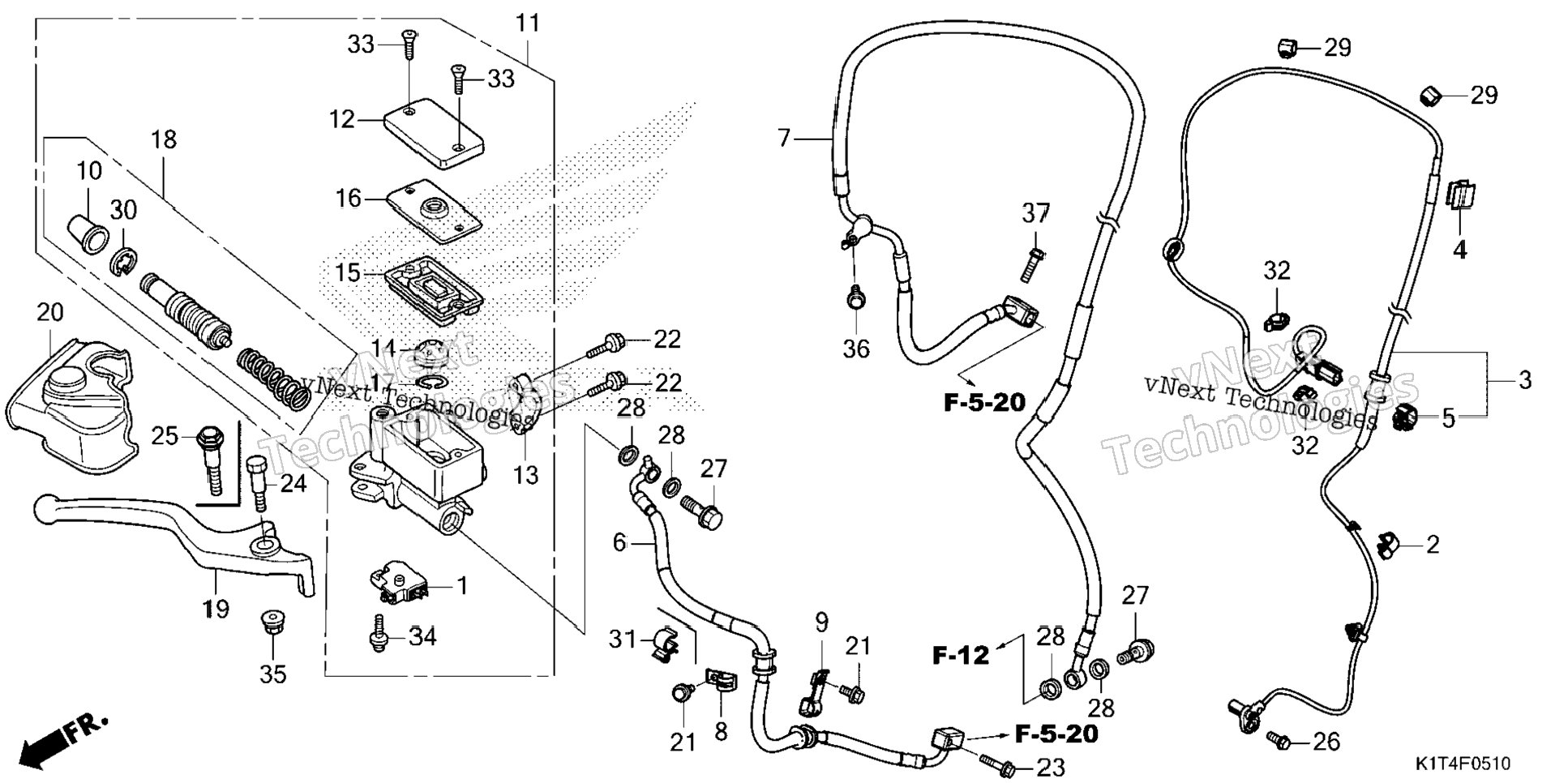 Front Brake Master Cylinder (2)