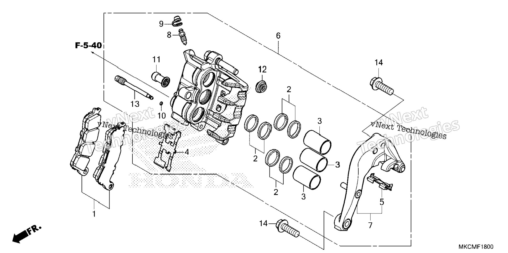 Rear Brake Caliper