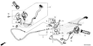 Нажмите для увеличения Handle Lever@Switch@Cable