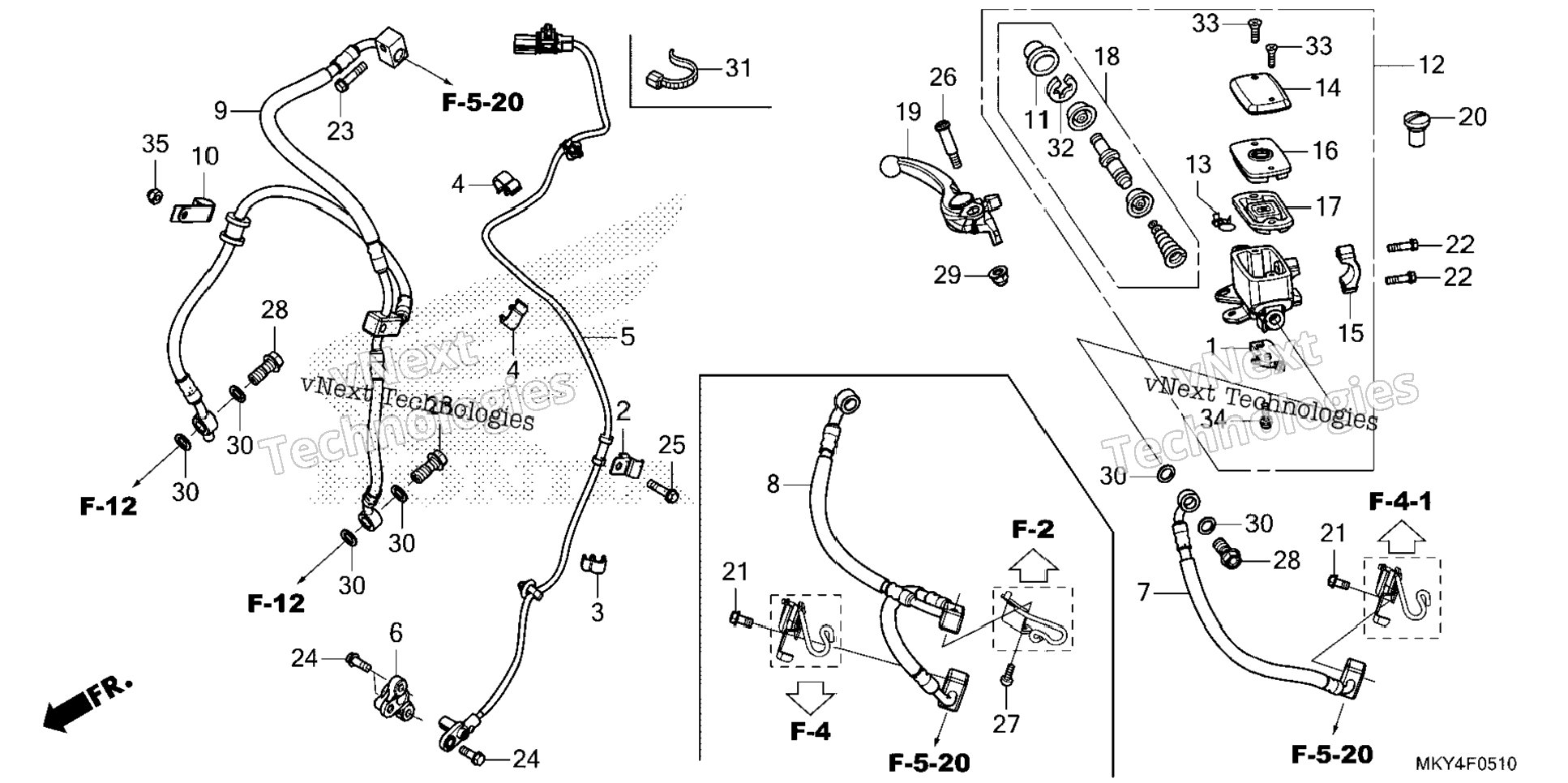 Front Brake Master Cylinder