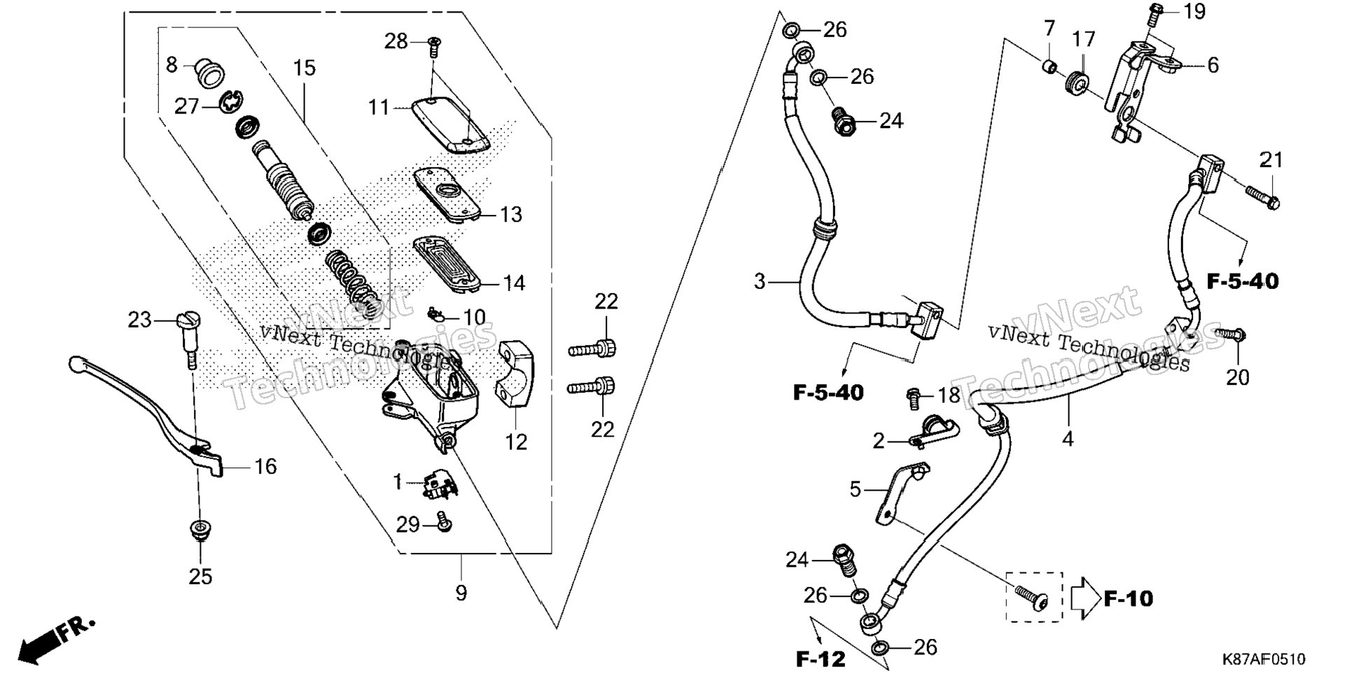 Front Brake Master Cylinder (2)