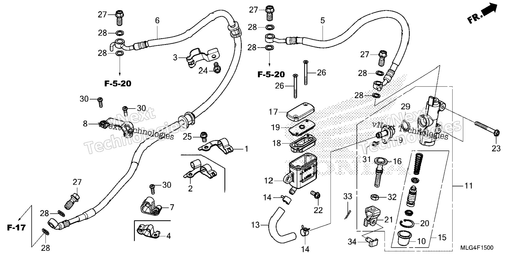 Rear Brake Master Cylinder