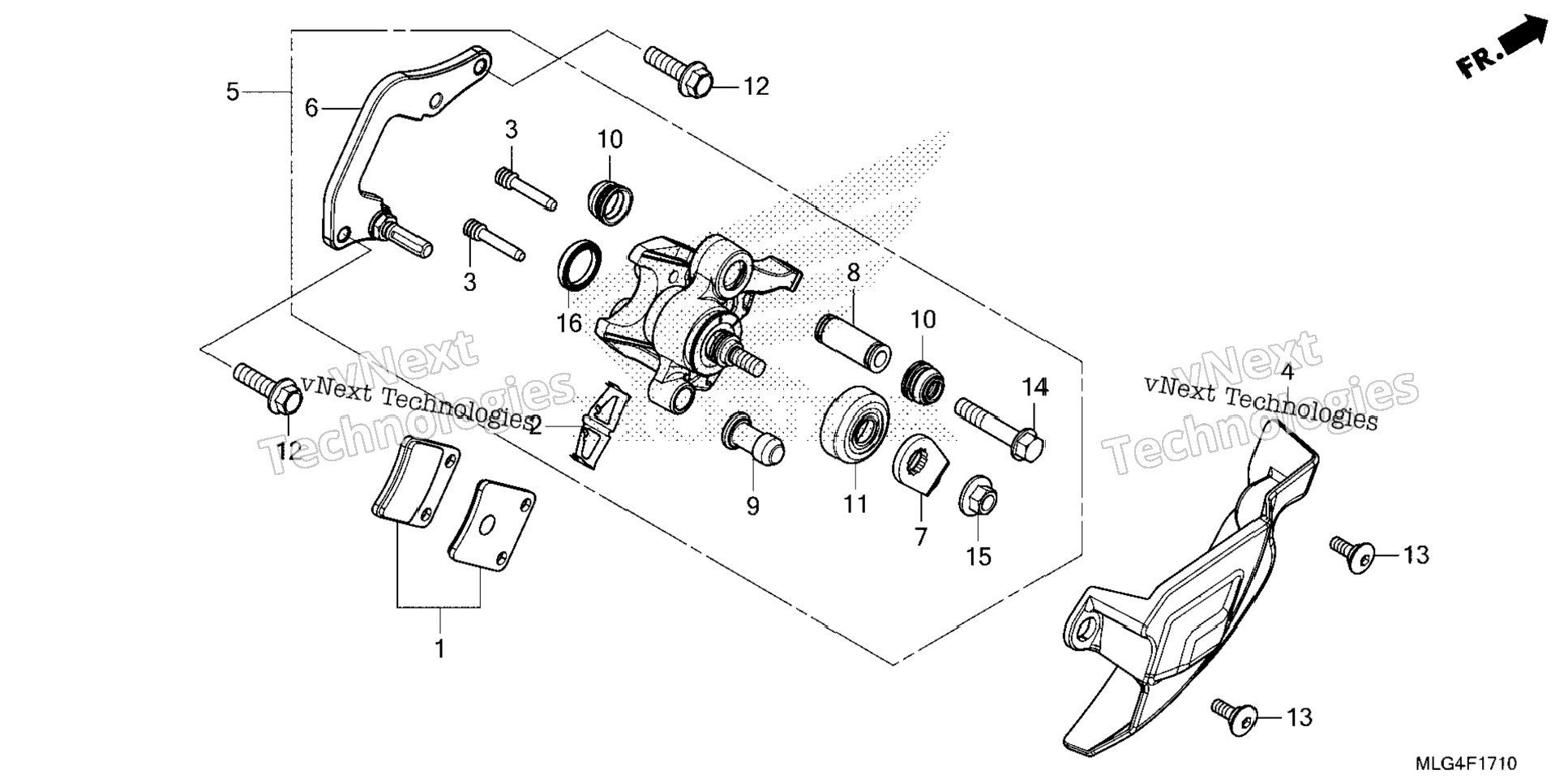 Parking Brake Caliper