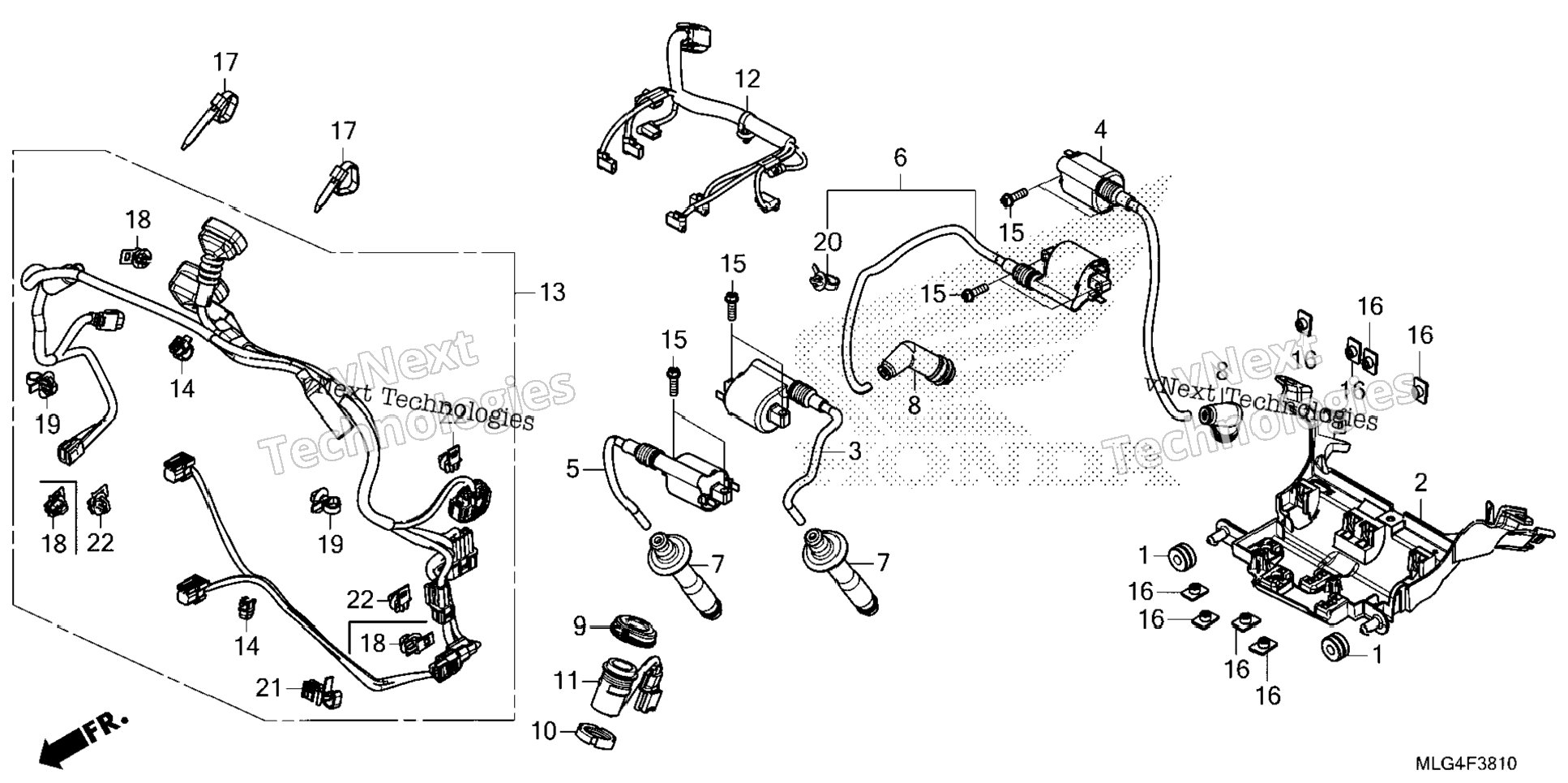 Sub Harness@Ignition Coil