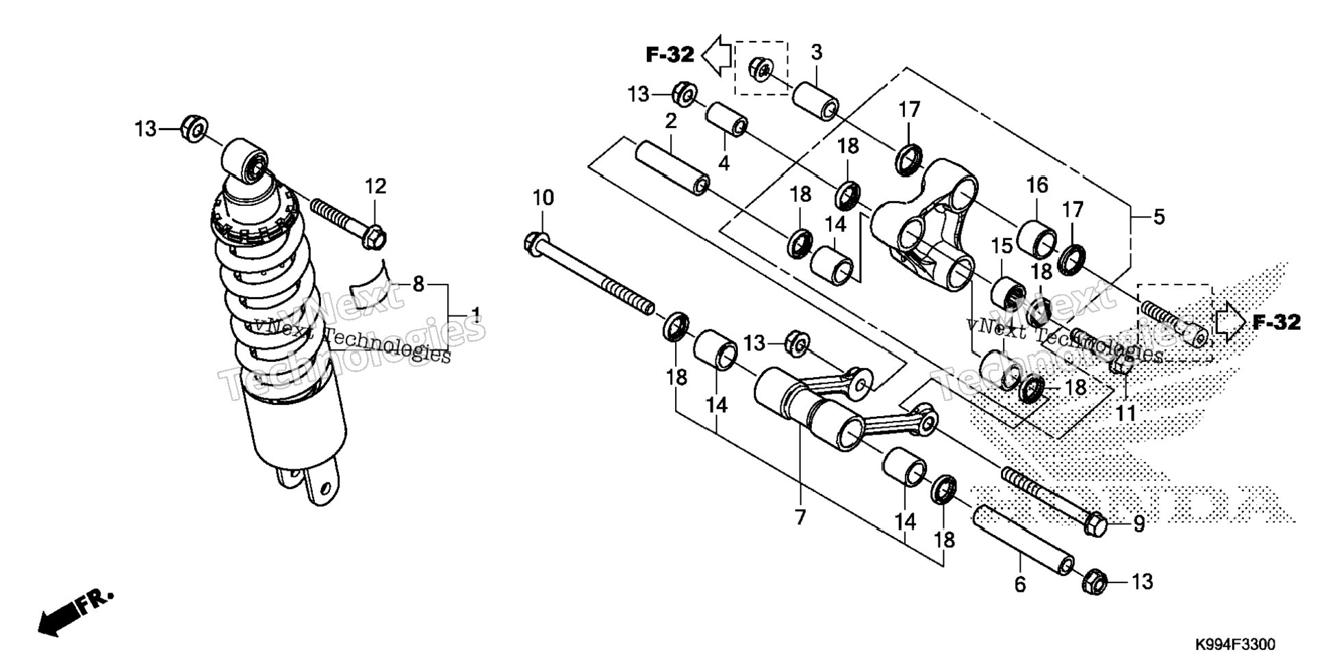 Rear Brake Master Cylinder
