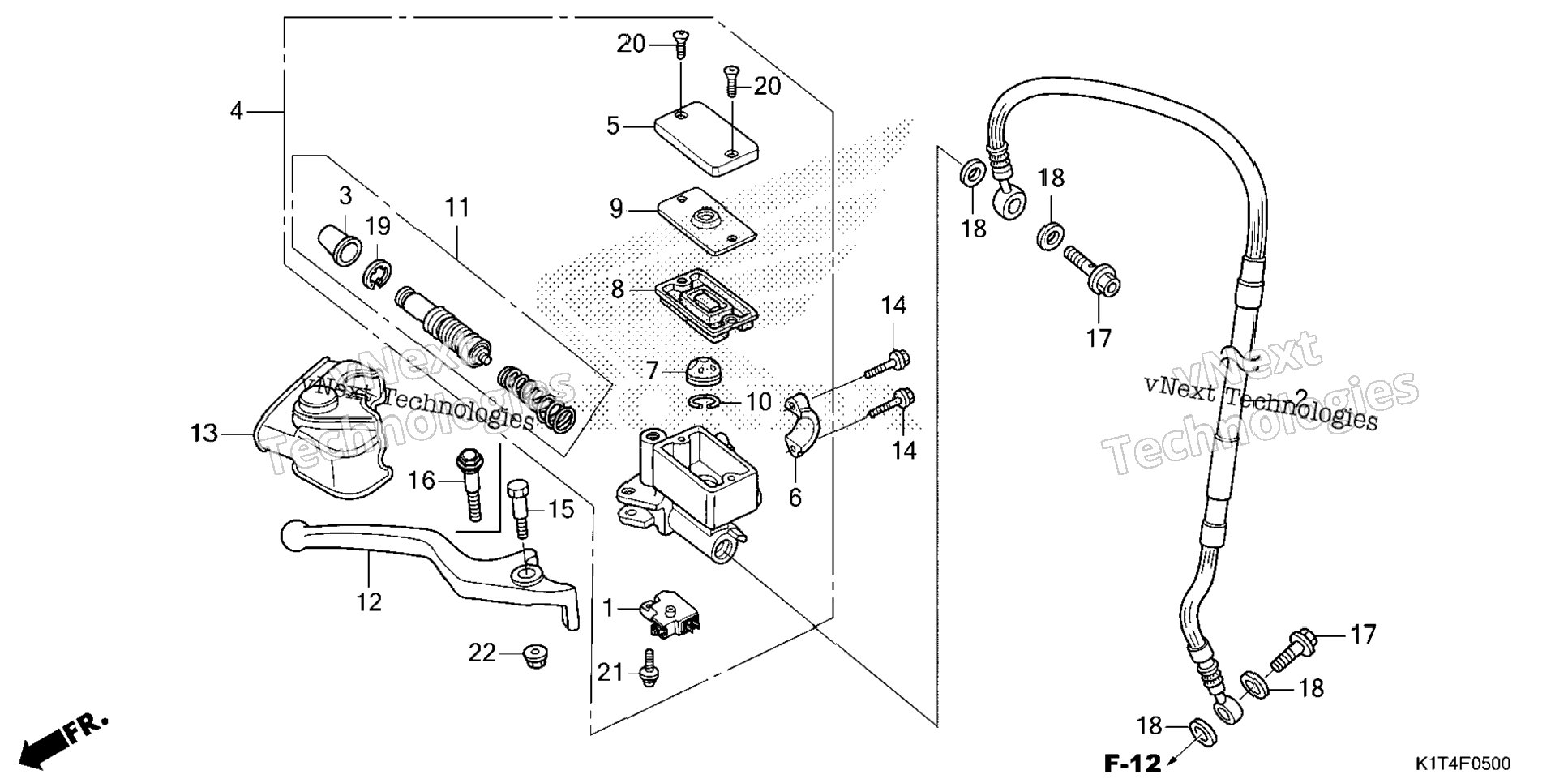 Front Brake Master Cylinder (1)