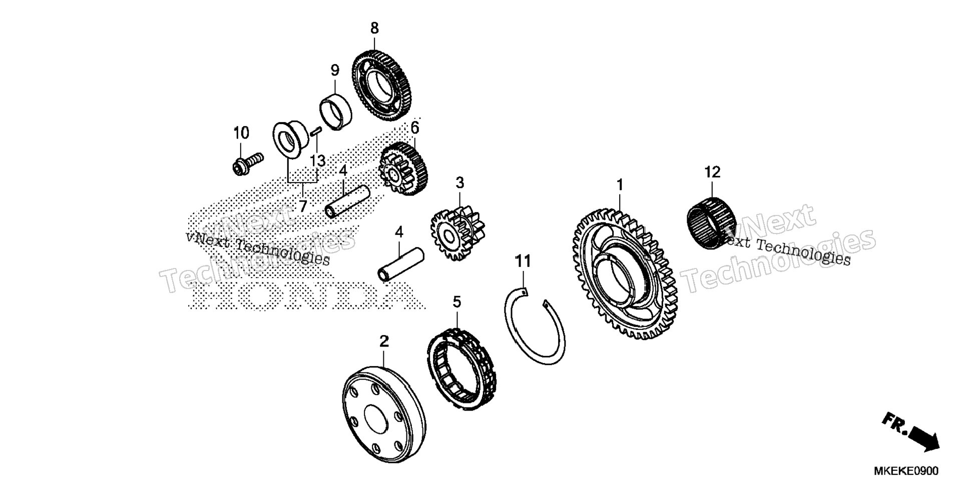 Right Crankcase Cover @Water Pump