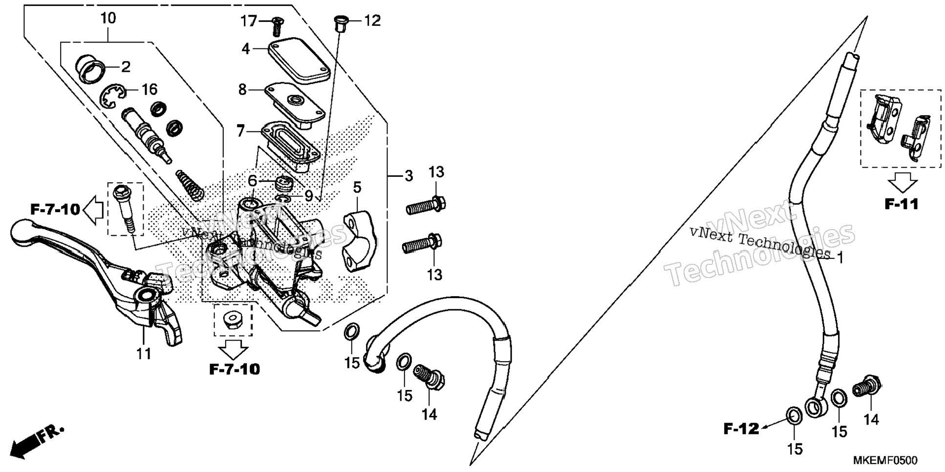 Front Brake Master Cylinder