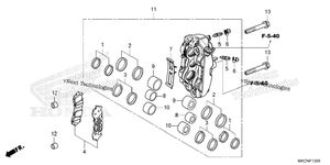 Нажмите для увеличения Left Front Brake Caliper