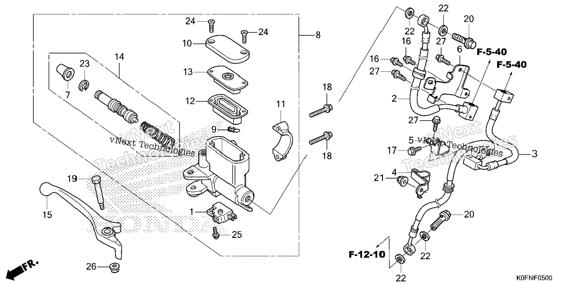 Front Brake Master Cylinder