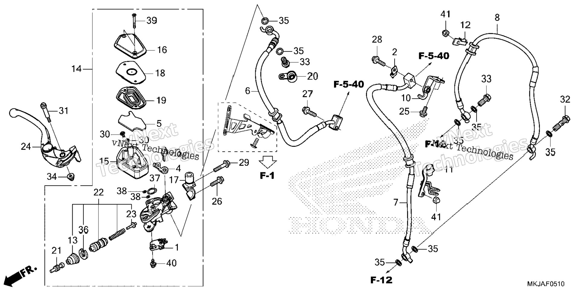 Front Brake Master Cylinder
