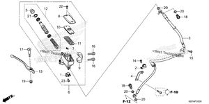 Нажмите для увеличения Front Brake Master Cylinder (1)
