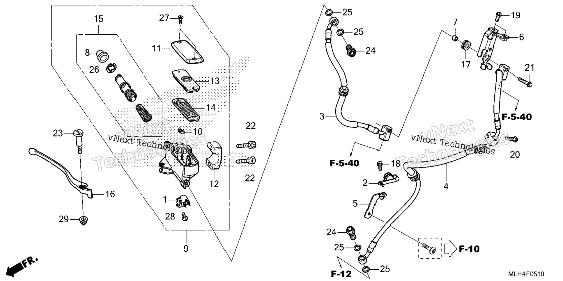 Front Brake Master Cylinder (2)